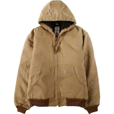 古着 カーハート Carhartt アクティブジャケット 中綿入り ダックフルジップパーカー メンズXL相当 /eaa675587