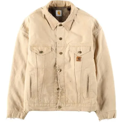 古着 カーハート Carhartt トラッカージャケット 中綿入り ダックワークジャケット メンズL相当 /eaa675590