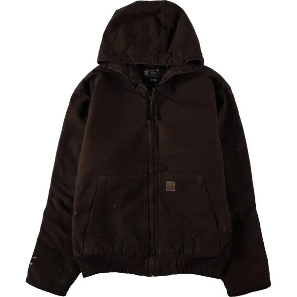 古着 カーハート Carhartt アクティブジャケット 中綿入り ダックフルジップパーカー メンズL相当 /eaa675593