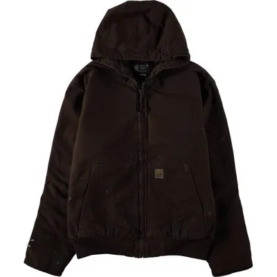 古着 カーハート Carhartt アクティブジャケット 中綿入り ダックフルジップパーカー メンズL相当 /eaa675593