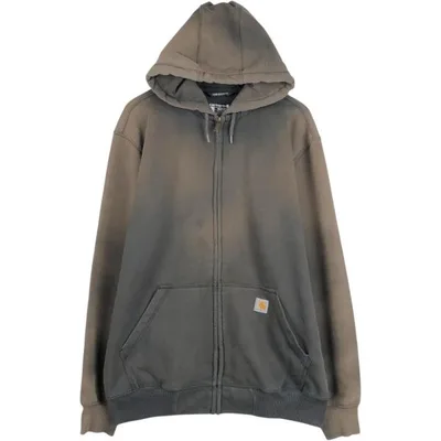 古着 カーハート Carhartt Loose Fit RAIN DEFENDER スウェットフルジップパーカー メンズL相当 /eaa675986
