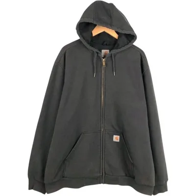 古着 カーハート Carhartt RAIN DEFENDER レインディフェンダー スウェットフルジップパーカー メンズXL相当 /eaa676020