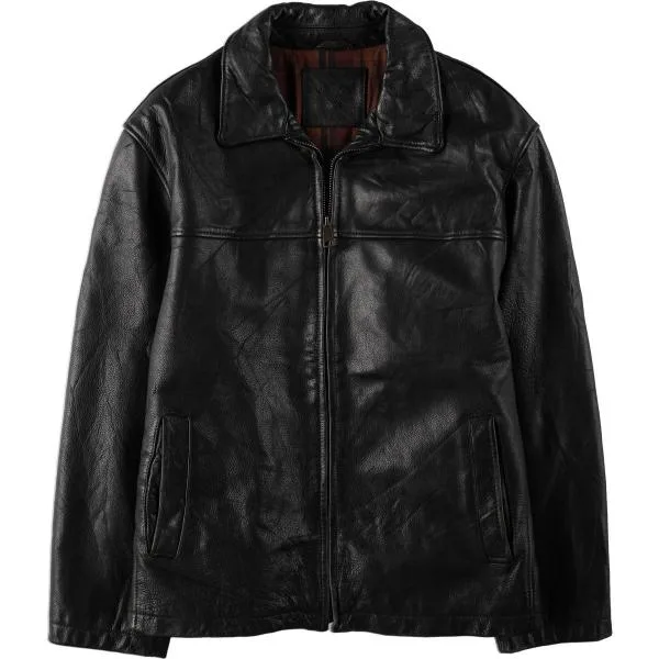 古着 ドッカーズ DOCKERS スイングトップタイプ 中綿入り レザーブルゾン メンズL相当 /eaa676185