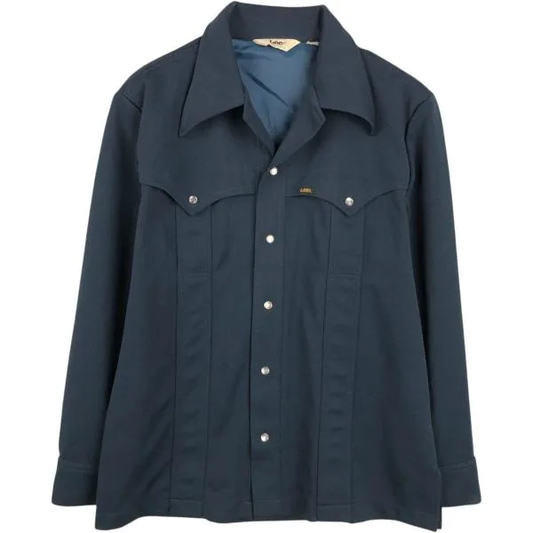 古着 70年代 リー Lee ウエスタン 長袖 シャツジャケット USA製 メンズM相当 ヴィンテージ /eaa676299