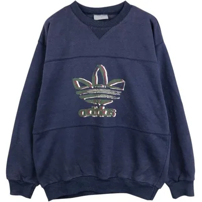 古着 80年代 アディダス adidas ロゴスウェットシャツ トレーナー メンズM相当 ヴィンテージ /eaa676329