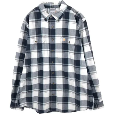 古着 カーハート Carhartt ORIGINAL FIT 長袖 ボタンダウン ワークシャツ メンズL相当 /eaa676384