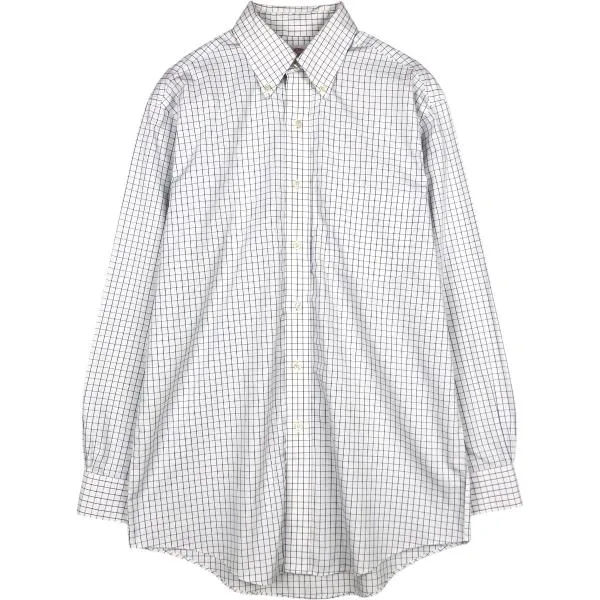 古着 ブルックスブラザーズ Brooks Brothers 346 長袖 ボタンダウンチェックシャツ メンズL相当 /eaa676461