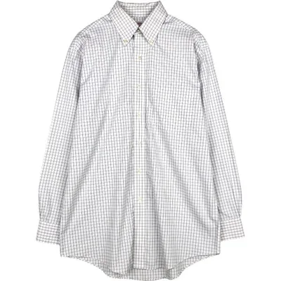 古着 ブルックスブラザーズ Brooks Brothers 346 長袖 ボタンダウンチェックシャツ メンズL相当 /eaa676461