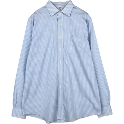 古着 ブルックスブラザーズ Brooks Brothers REGENT 長袖 コットンストライプシャツ メンズL相当 /eaa676466