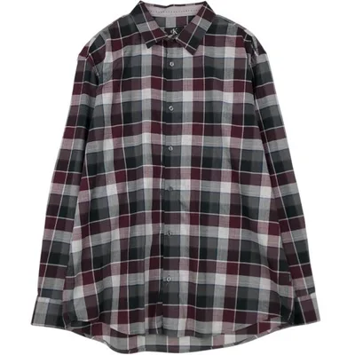 古着 90~00年代 カルバンクライン Calvin klein 長袖 コットンチェックシャツ メンズL相当 /eaa676486