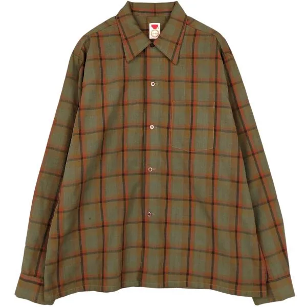 古着 Hickok チェック柄 長袖 シャツ メンズL相当 ヴィンテージ /eaa676492