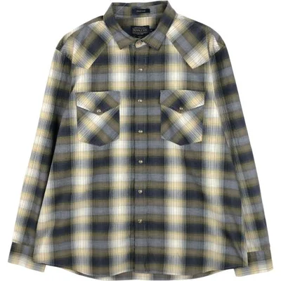古着 ペンドルトン PENDLETON FRONTIER チェック柄 ワイドカラー 長袖 ウエスタンシャツ メンズXL相当 /eaa676499