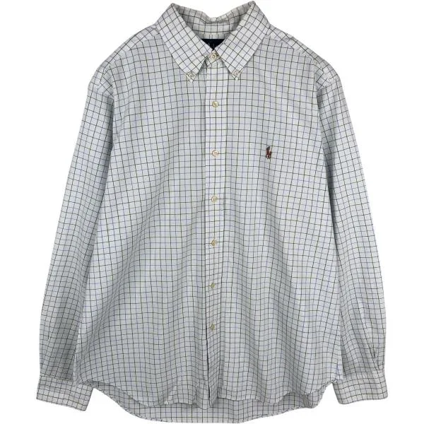古着 ラルフローレン Ralph Lauren CLASSIC FIT 長袖 ボタンダウンチェックシャツ メンズL相当 /eaa676517
