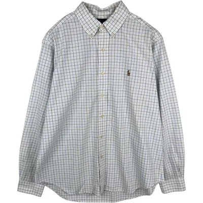 古着 ラルフローレン Ralph Lauren CLASSIC FIT 長袖 ボタンダウンチェックシャツ メンズL相当 /eaa676517