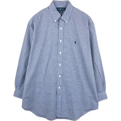 古着 ラルフローレン Ralph Lauren YARMOUTH 長袖 ボタンダウンチェックシャツ メンズL相当 /eaa676532