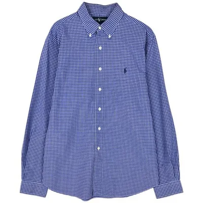 古着 ラルフローレン Ralph Lauren CLASSIC FIT 長袖 ボタンダウンチェックシャツ メンズXL相当 /eaa676535