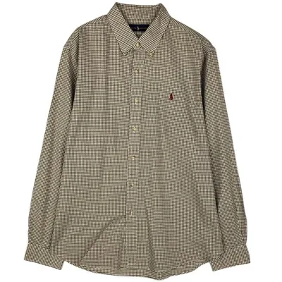 古着 ラルフローレン Ralph Lauren ギンガムチェック 長袖 ボタンダウンチェックシャツ メンズXL相当 /eaa676536