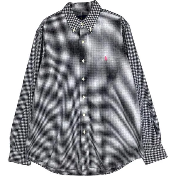 古着 00年代 ラルフローレン Ralph Lauren 長袖 ボタンダウンチェックシャツ メンズL相当 ボタンダウン /eaa676559