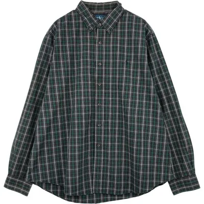 古着 ラルフローレン Ralph Lauren CUSTOM FIT 長袖 ボタンダウンチェックシャツ メンズXL相当 /eaa676568