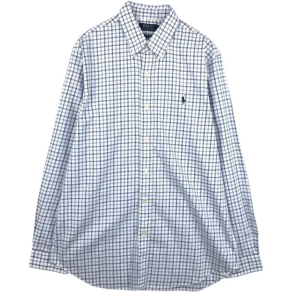 古着 ラルフローレン Ralph Lauren POLO RALPH LAUREN 長袖 ボタンダウンチェックシャツ メンズL相当 /eaa676573