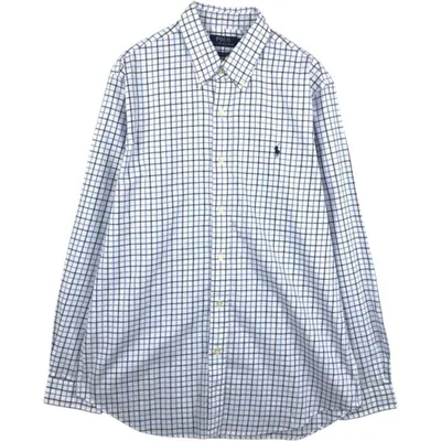古着 ラルフローレン Ralph Lauren POLO RALPH LAUREN 長袖 ボタンダウンチェックシャツ メンズL相当 /eaa676573