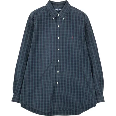 古着 ラルフローレン Ralph Lauren BLAKE 長袖 ボタンダウンチェックシャツ メンズL相当 /eaa676584