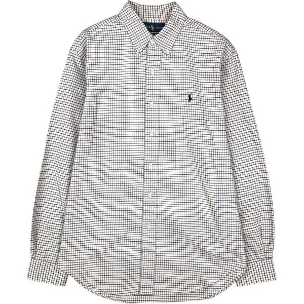 古着 ラルフローレン Ralph Lauren CLASSIC FIT 長袖 ボタンダウンチェックシャツ メンズL相当 /eaa676586