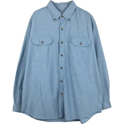 古着 カーハート Carhartt 長袖 ボタンダウン ワークシャツ メンズXL相当 /eaa676628