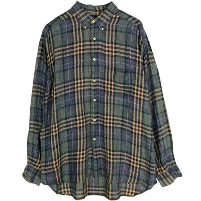 古着 バナナリパブリック BANANA REPUBLIC 長袖 リネンシャツ メンズXL相当 /eaa676651