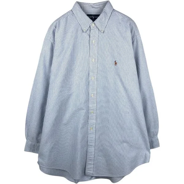 古着 ラルフローレン Ralph Lauren YARMOUTH 長袖 ボタンダウンストライプシャツ メンズXL相当 /eaa676700