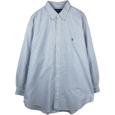 古着 ラルフローレン Ralph Lauren YARMOUTH 長袖 ボタンダウンストライプシャツ メンズXL相当 /eaa676700