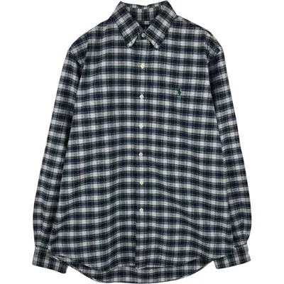 古着 ラルフローレン Ralph Lauren CUSTOM FIT 長袖 ボタンダウンチェックシャツ メンズM相当 /eaa676701