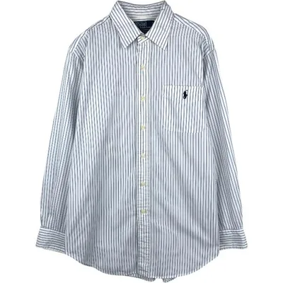 古着 ラルフローレン Ralph Lauren ANDREW CLASSIC FIT 長袖 コットンストライプシャツ メンズM相当 /eaa676706
