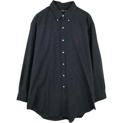 古着 ラルフローレン Ralph Lauren YARMOUTH 長袖 ボタンダウンチェックシャツ メンズL相当 /eaa676707