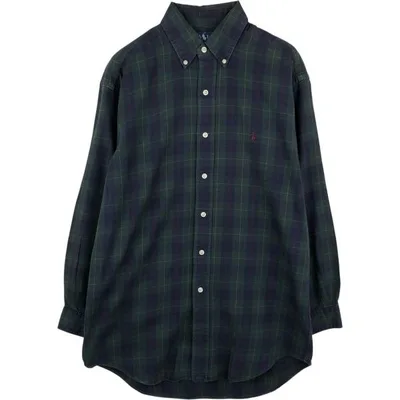 古着 ラルフローレン Ralph Lauren BLAKE 長袖 ボタンダウンチェックシャツ メンズS相当 /eaa676709