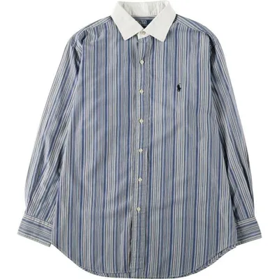 古着 ラルフローレン POLO by Ralph Lauren PHILIP マルチストライプ メンズL相当 長袖 /eaa676722