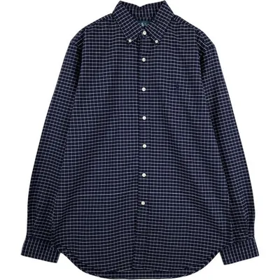 古着 ラルフローレン Ralph Lauren CLASSIC FIT 長袖 ボタンダウンチェックシャツ メンズM相当 /eaa676734