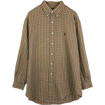 古着 ラルフローレン Ralph Lauren YARMOUTH 長袖 ボタンダウンチェックシャツ メンズL相当 /eaa676742