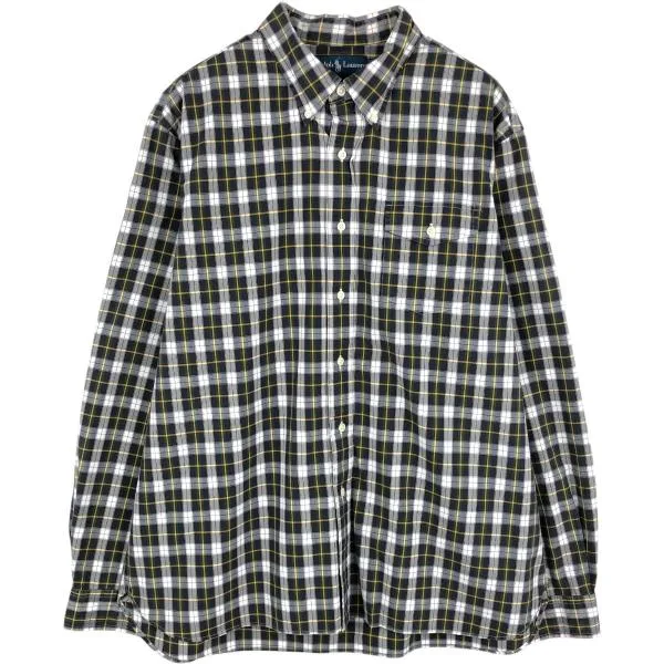 古着 ラルフローレン Ralph Lauren 長袖 ボタンダウンチェックシャツ メンズXL相当 /eaa676747