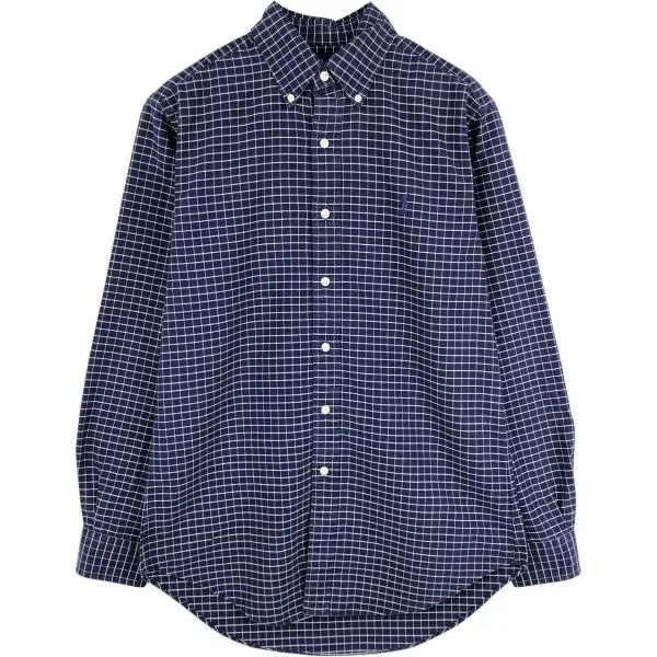 古着 ラルフローレン Ralph Lauren CLASSIC FIT 長袖 ボタンダウンチェックシャツ メンズS相当 /eaa676748