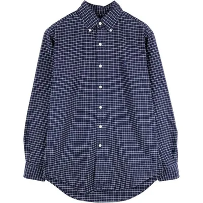 古着 ラルフローレン Ralph Lauren CLASSIC FIT 長袖 ボタンダウンチェックシャツ メンズS相当 /eaa676748