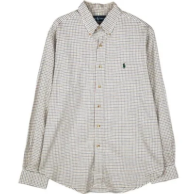 古着 ラルフローレン Ralph Lauren CLASSIC FIT 長袖 ボタンダウンチェックシャツ メンズL相当 /eaa676770