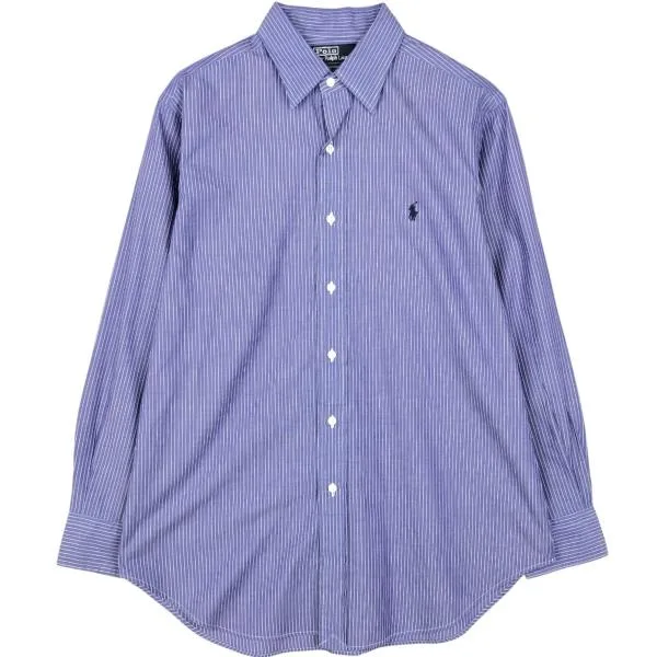 古着 ラルフローレン Ralph Lauren POLO by Ralph Lauren ANDREW 長袖 コットンストライプシャツ メンズM相当 /eaa676772