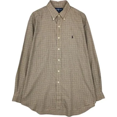 古着 ラルフローレン Ralph Lauren BLAKE ギンガムチェック 長袖 ボタンダウンチェックシャツ メンズL相当 /eaa676773