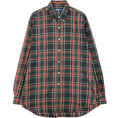 古着 ラルフローレン Ralph Lauren BLAKE 長袖 ボタンダウンチェックシャツ メンズL相当 /eaa676774