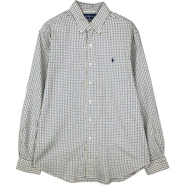 古着 ラルフローレン Ralph Lauren CLASSIC FIT 長袖 ボタンダウンチェックシャツ メンズL相当 /eaa676779