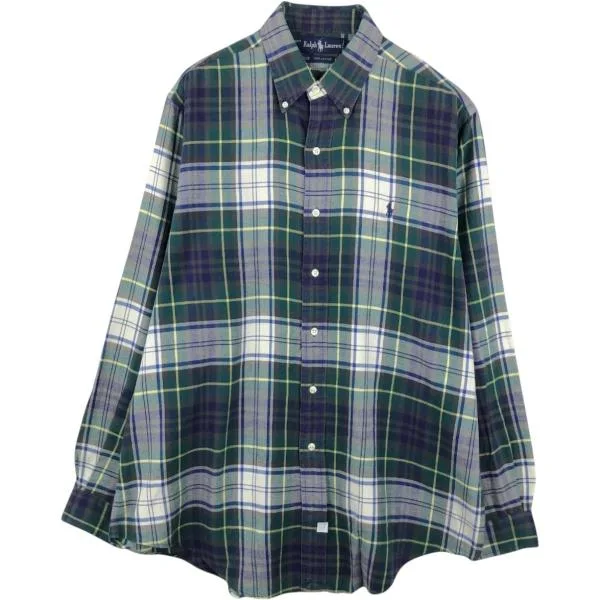 古着 ラルフローレン Ralph Lauren 長袖 ボタンダウンチェックシャツ メンズL相当 /eaa676794