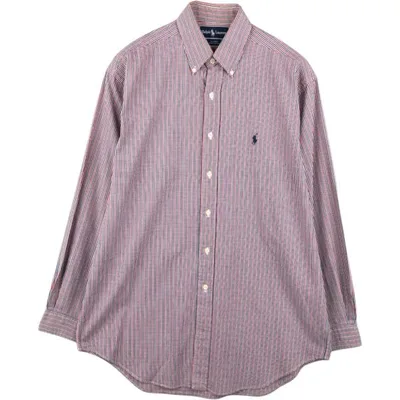 古着 ラルフローレン Ralph Lauren BLAIRE 長袖 ボタンダウンチェックシャツ メンズM相当 /eaa676798