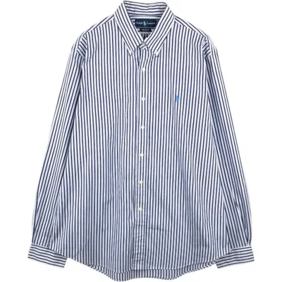 古着 ラルフローレン Ralph Lauren CUSTOM FIT 長袖 ボタンダウンストライプシャツ メンズXL相当 /eaa676799