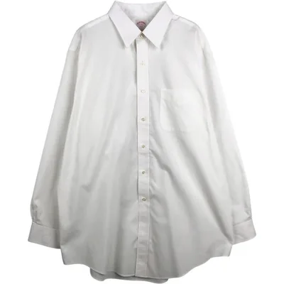 古着 ブルックスブラザーズ Brooks Brothers 346 長袖 コットンシャツ メンズXL相当 /eaa676845